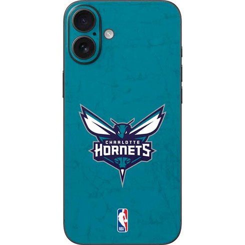 NBA Charlotte Hornets Distressed iPhone 16 Plus Skin